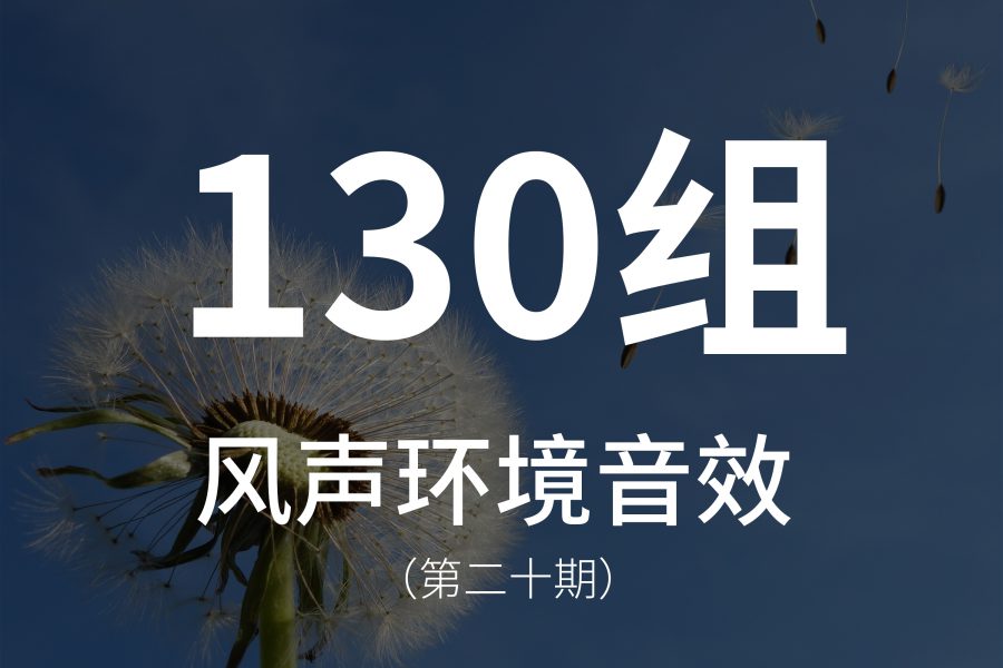20、130组各种各样的风声音效素材！