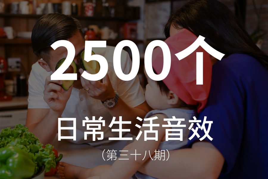 38、2500个家庭日常生活经常听到的音效素材