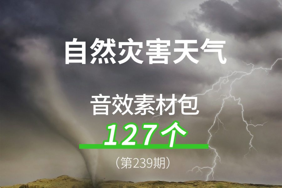 239、自然灾害天气音效素材包